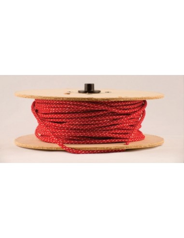 Mts. Cable Textil ___t  2  X   0.75  Rojo Y Blanco