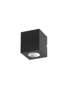 Rustica 2220 Unidireccional Cuadrado Gu 10 Negro  Vidrio ( Bidireccional ) 2